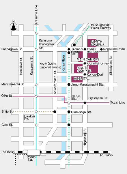 location of Kyoto University