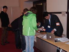 Registration desk