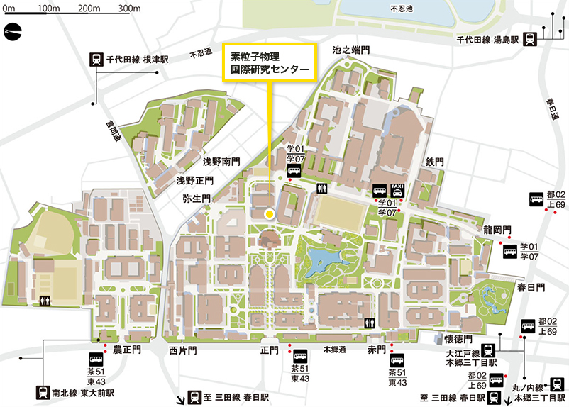 マップ画像 本郷キャンパス内地図